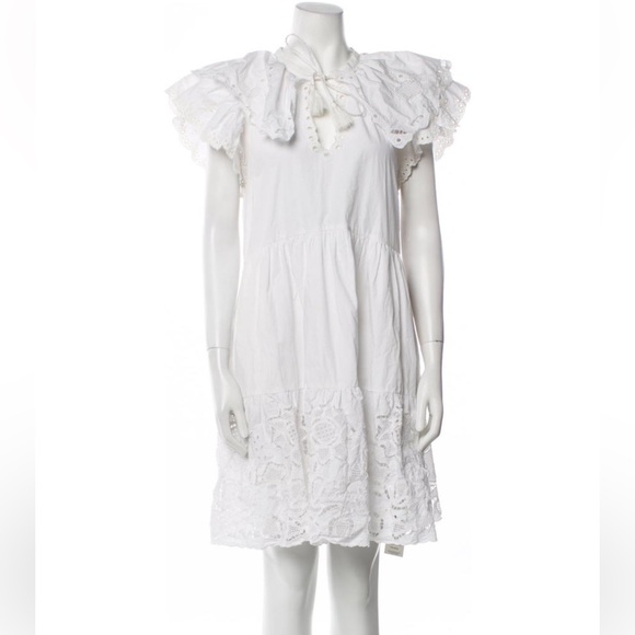 Sea New York Dresses & Skirts - Sea New York white cotton eyelet dress. SzM
